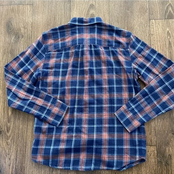 MARINE layer classic fit LS indigo twill shirt